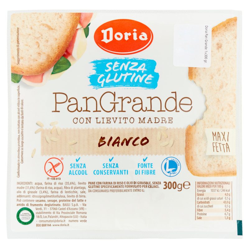 Doria PanGrande Bianco Senza Glutine - Novità 300g