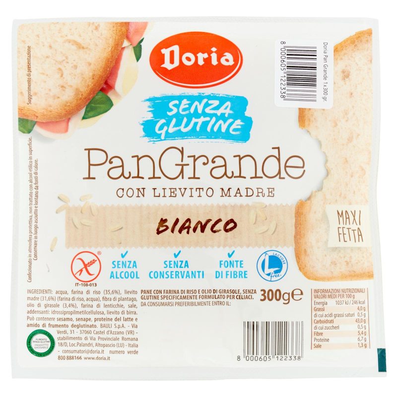 Doria PanGrande Bianco Senza Glutine - Novità 300g