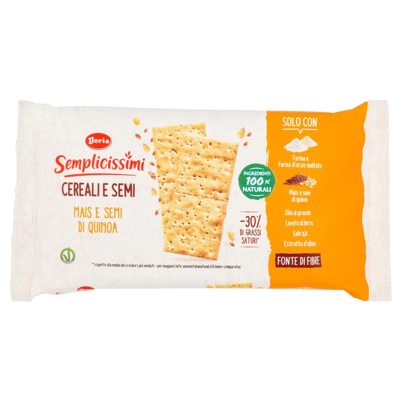 Doria Semplicissimi Crackers Mais e Semi di Quinoa 245 g