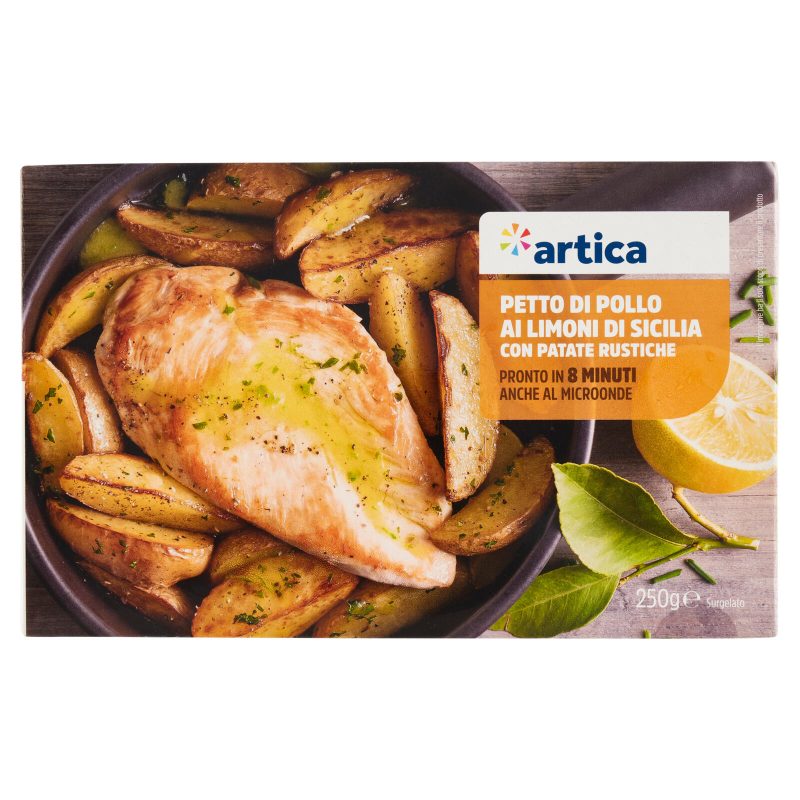 artica Petto di Pollo ai Limoni di Sicilia con Patate Rustiche Surgelato 250 g