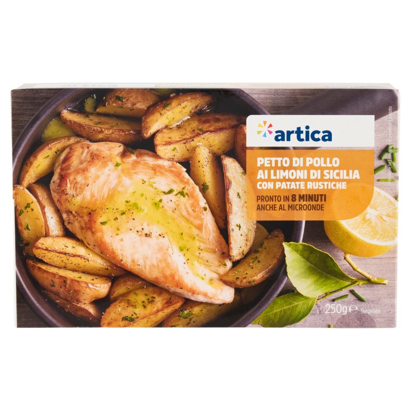 artica Petto di Pollo ai Limoni di Sicilia con Patate Rustiche Surgelato 250 g