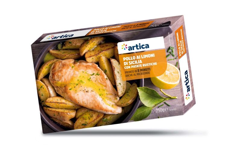 artica Petto di Pollo ai Limoni di Sicilia con Patate Rustiche Surgelato 250 g