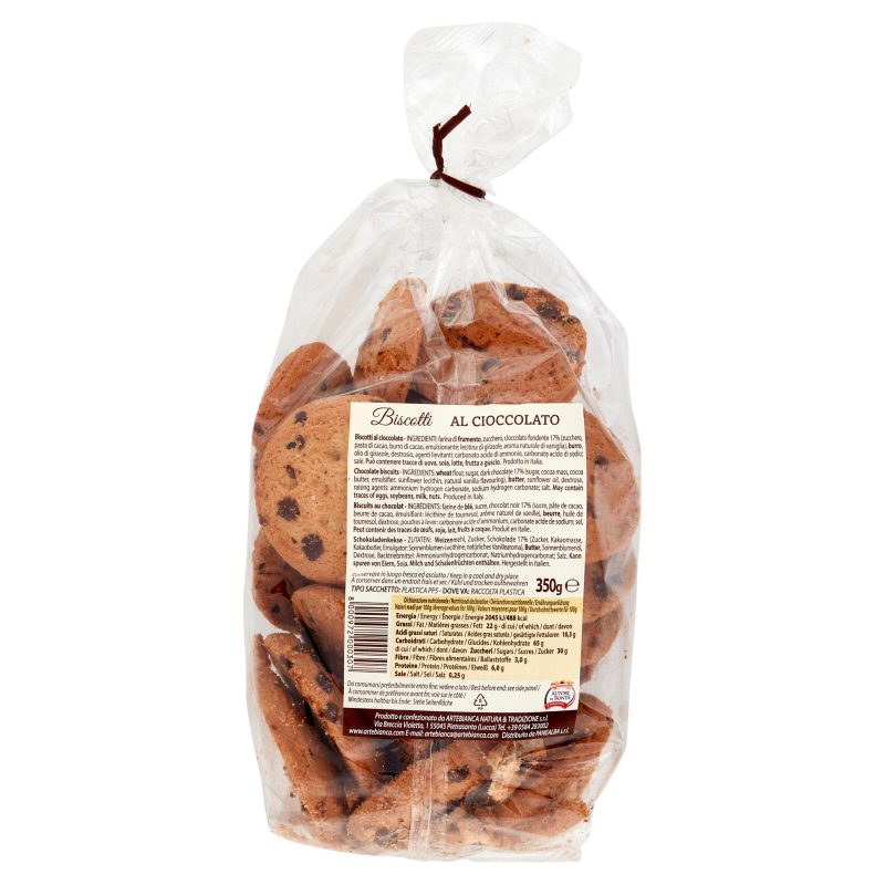 Artebianca Biscotti al Cioccolato 350 g