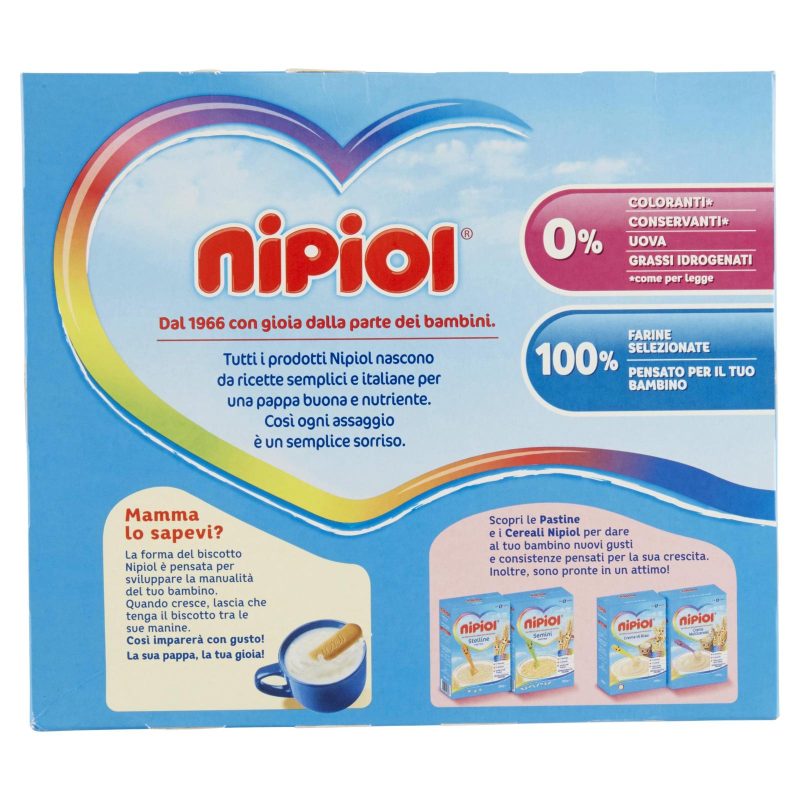 BISCOTTINI NIPIOL
6 Cereali
360 g