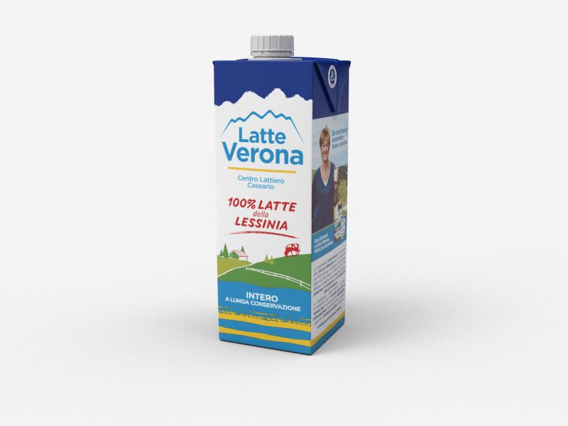 Latte Verona 100% Latte della Lessinia Intero a Lunga Conservazione 1 litro