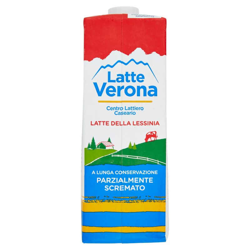 Latte Verona Latte della Lessinia a Lunga Conservazione Parzialmente Scremato 1 L