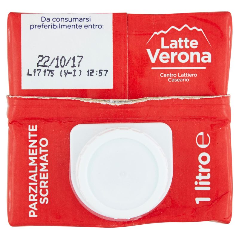 Latte Verona Latte della Lessinia a Lunga Conservazione Parzialmente Scremato 1 L