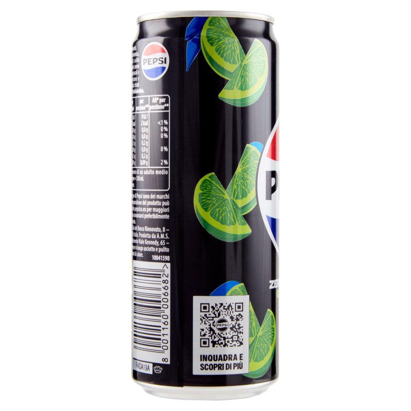 Pepsi Zero Zucchero Gusto Lime 330 ml