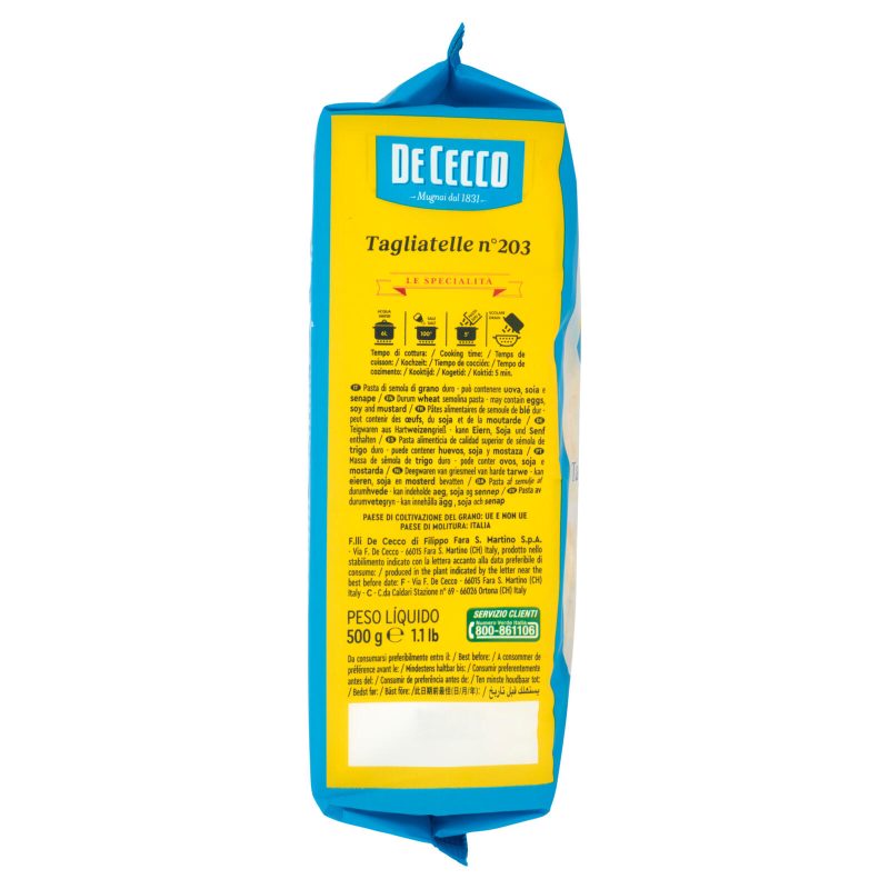 De Cecco Le Specialità Tagliatelle n°203 500 g