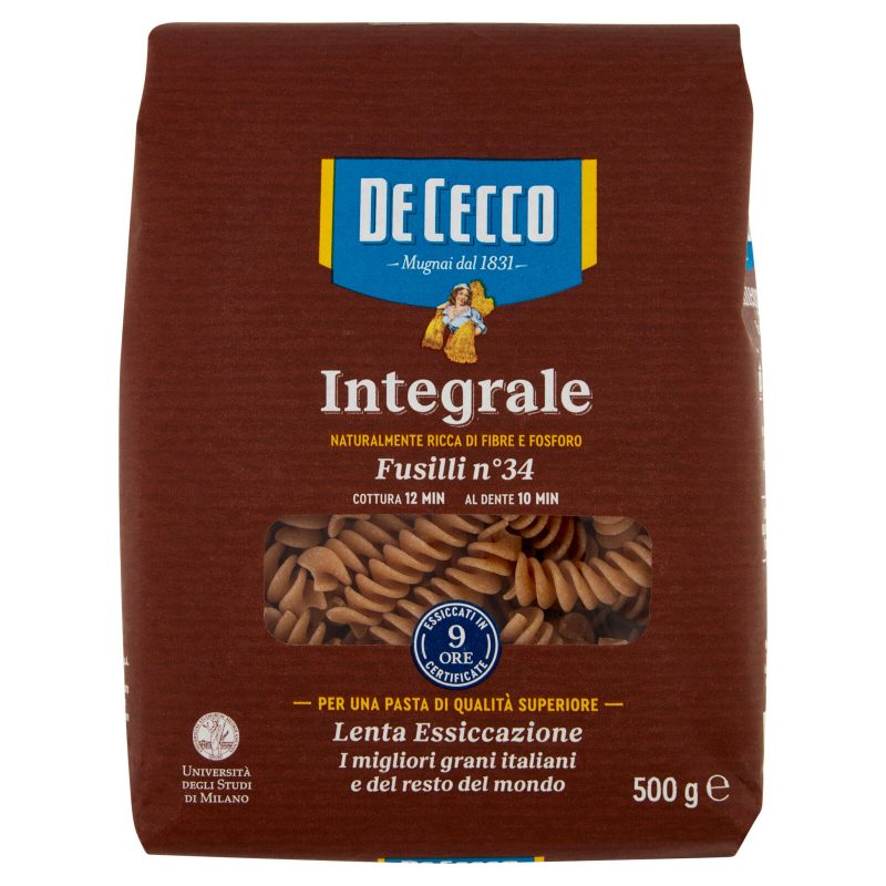 Pasta De Cecco Integrale Fusilli n°34 
500 g