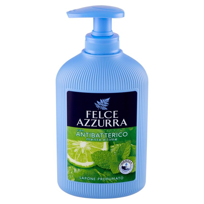 Felce Azzurra con Antibatterico menta e lime Sapone Profumato 300 ml