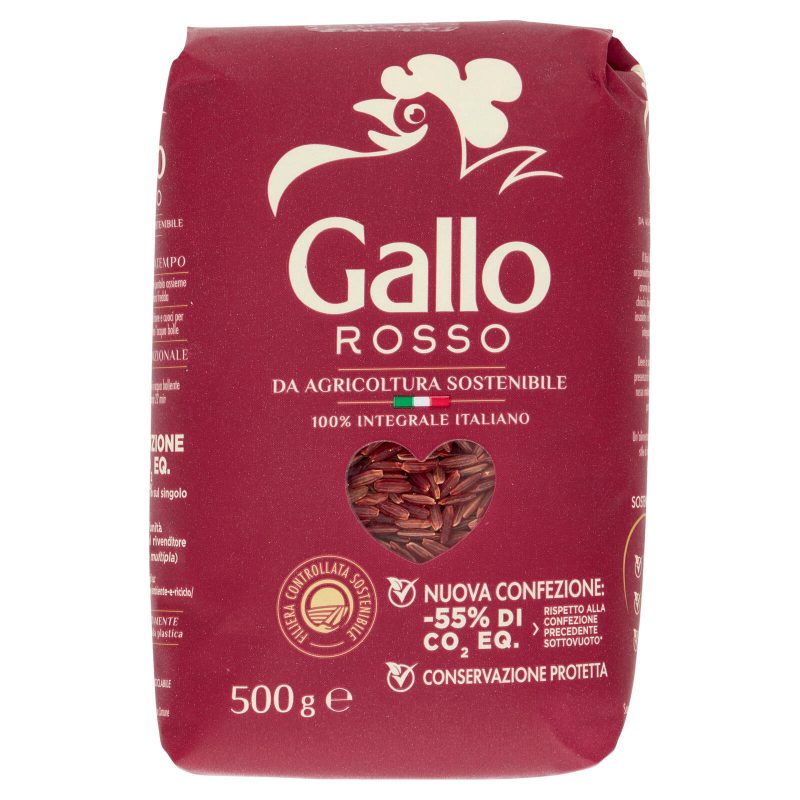 Gallo Rosso da Agricoltura Sostenibile 100% Integrale 500 g