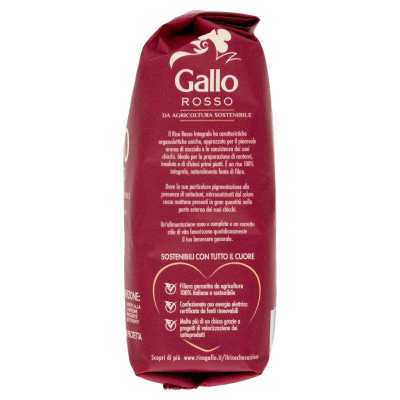 Gallo Rosso da Agricoltura Sostenibile 100% Integrale 500 g