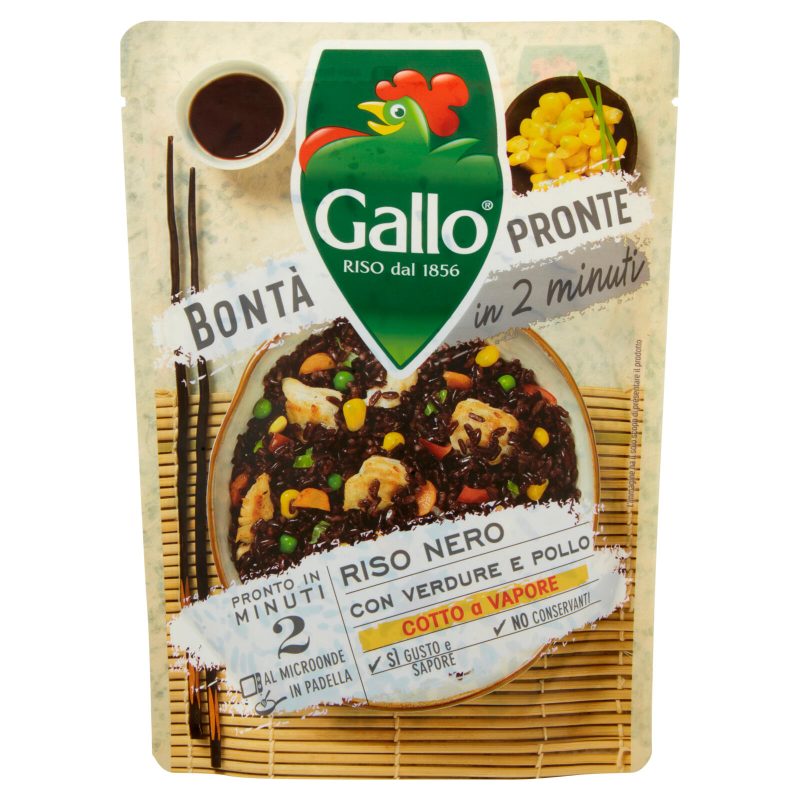 Gallo Bontà Pronte in 2 minuti Riso Nero con Verdure e Pollo 220 g