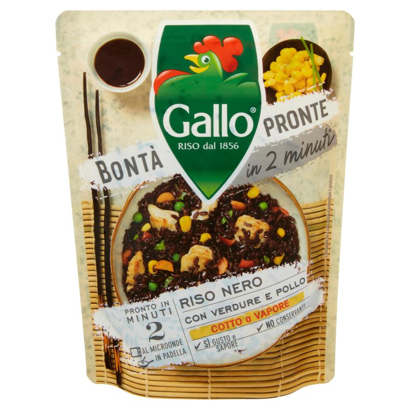 Gallo Bontà Pronte in 2 minuti Riso Nero con Verdure e Pollo 220 g