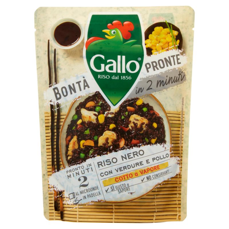 Gallo Bontà Pronte in 2 minuti Riso Nero con Verdure e Pollo 220 g