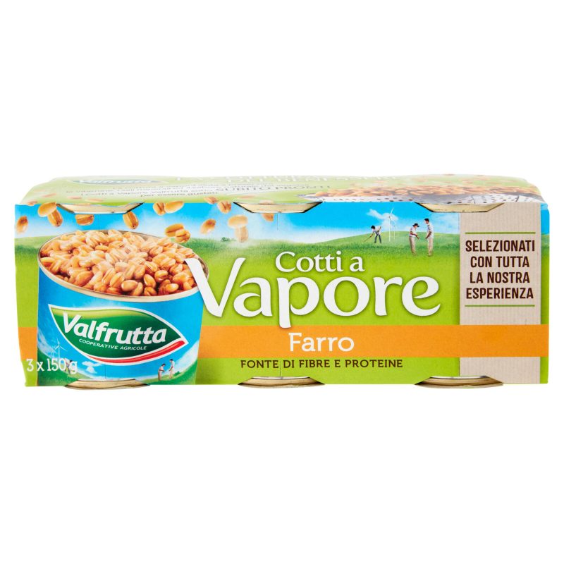 Valfrutta Cotti a Vapore Farro 3 x 150 g