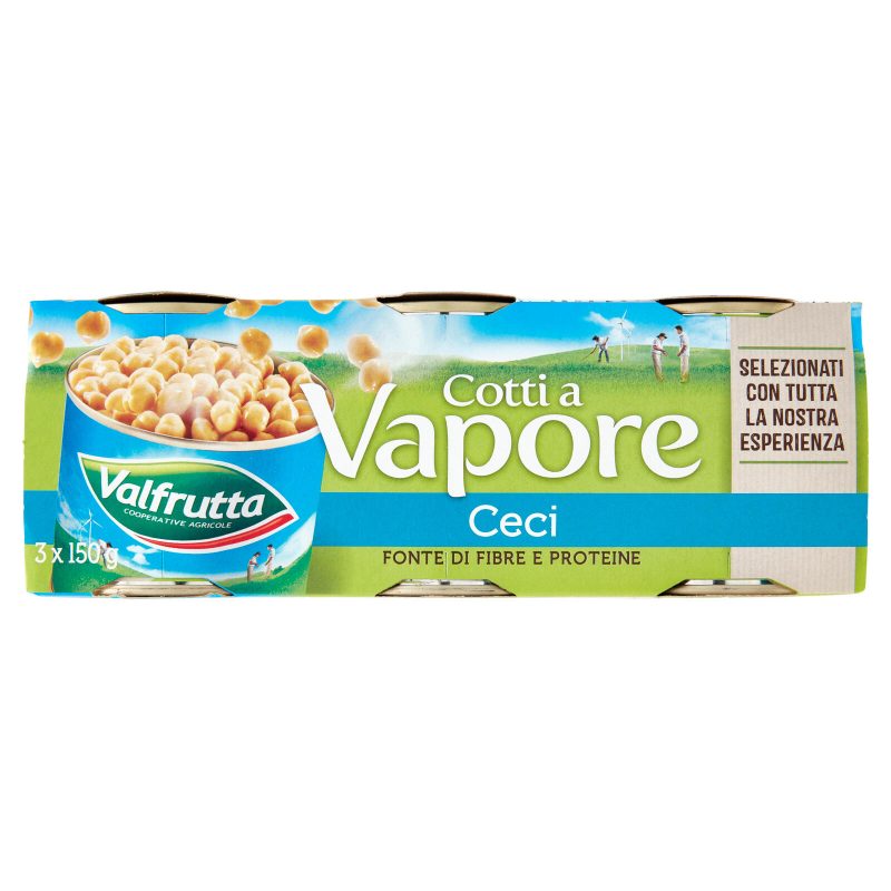 Valfrutta Cotti a Vapore Ceci 3 x 150 g