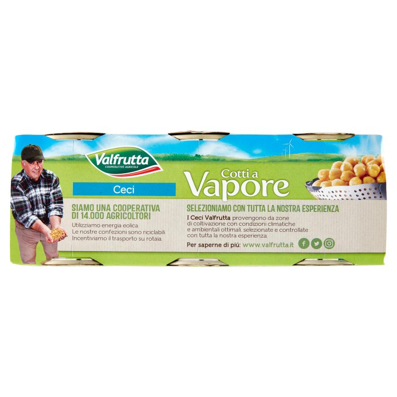 Valfrutta Cotti a Vapore Ceci 3 x 150 g