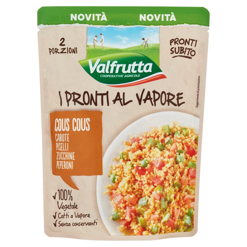 VALFRUTTA PRONTI AL VAPORE COUS COUS     
220 g