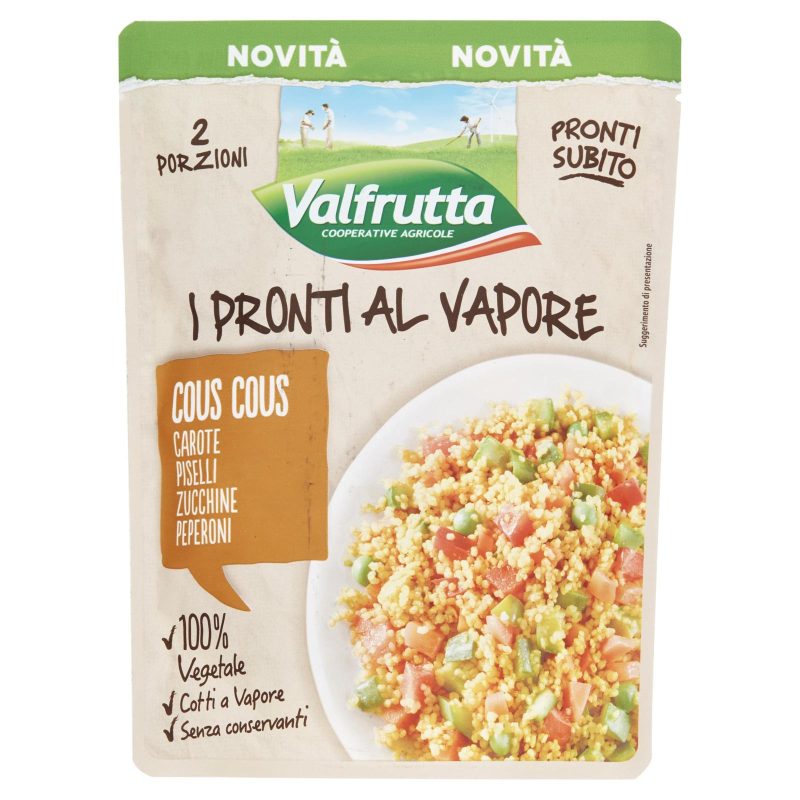 VALFRUTTA PRONTI AL VAPORE COUS COUS     
220 g