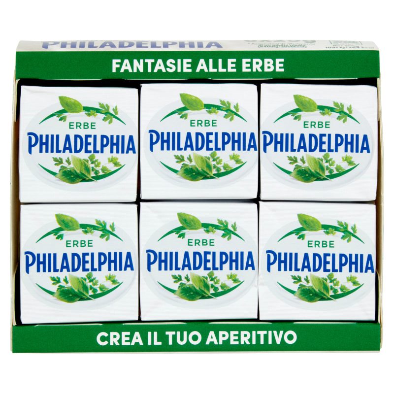 Philadelphia formaggio fresco spalmabile alle Erbe - 6x25g