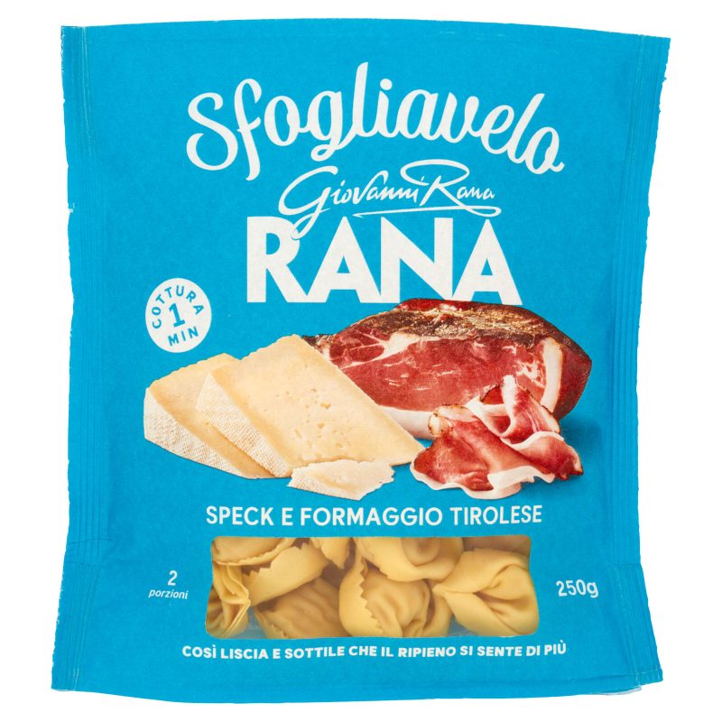 Sfogliavelo Giovanni Rana Speck e Formaggio Tirolese 
250 g