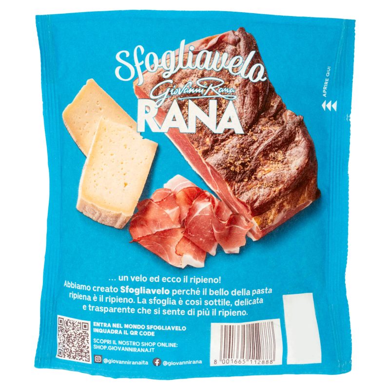 Sfogliavelo Giovanni Rana Speck e Formaggio Tirolese 
250 g