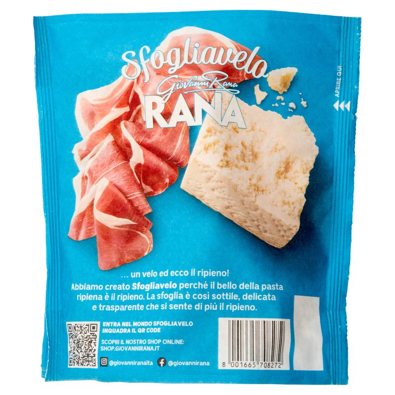 Giovanni Rana Sfogliavelo Crudo e Pecorino Romano DOP 250 g