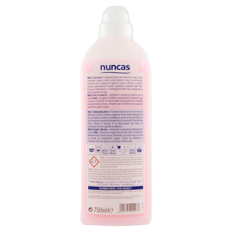 Nuncas Wool 1 Lava Lana 750 ml