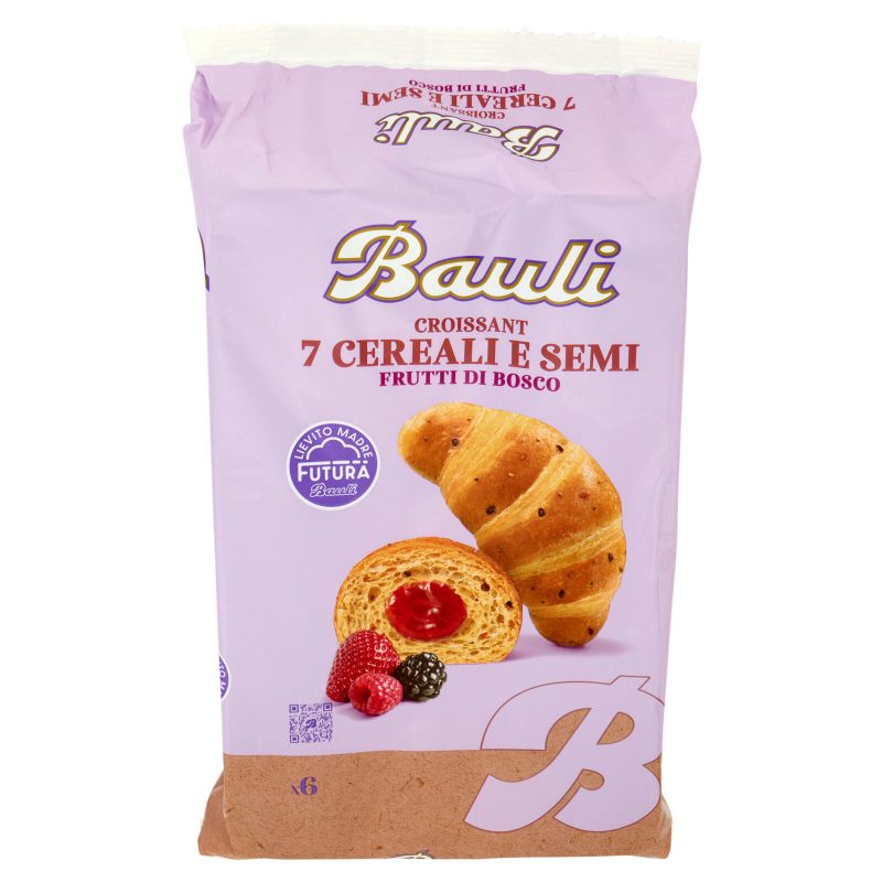 Bauli Croissant 7 Cereali e Semi Frutti di Bosco 6 x 45 g