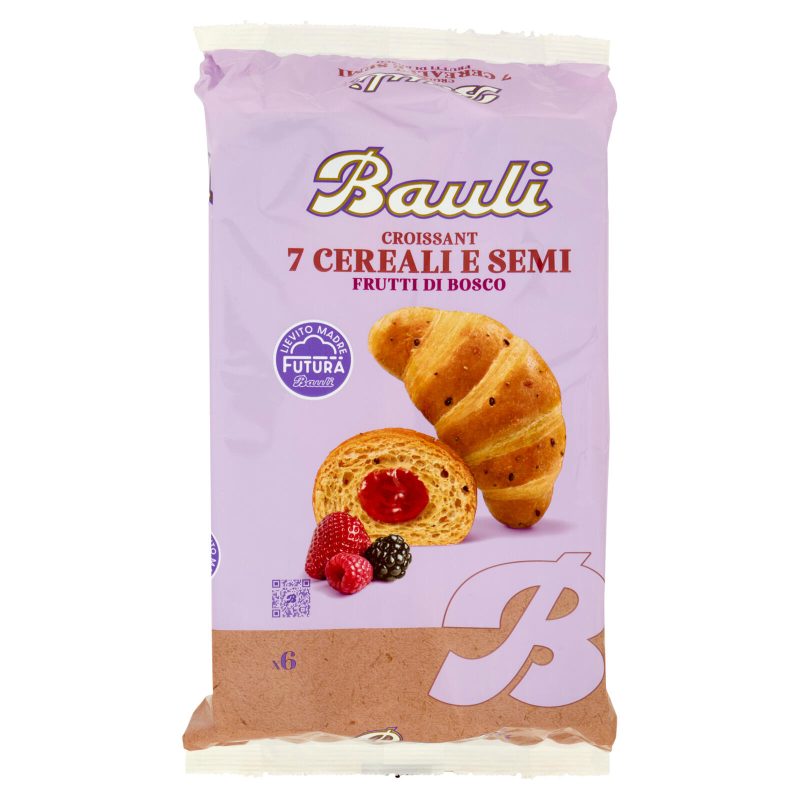 Bauli Croissant 7 Cereali e Semi Frutti di Bosco 6 x 45 g