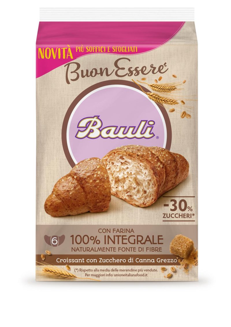 Bauli Croissant Integrale Zucchero di Canna 6 x 37 g