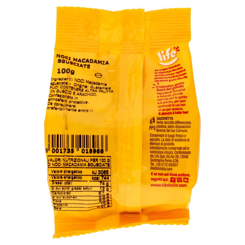 Life Noci Macadamia Sgusciate 100 g