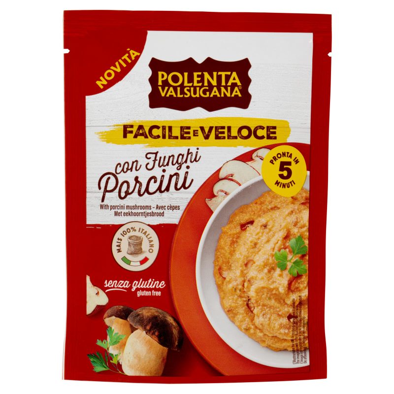 Polenta Valsugana Facile e Veloce con Funghi Porcini 80 g