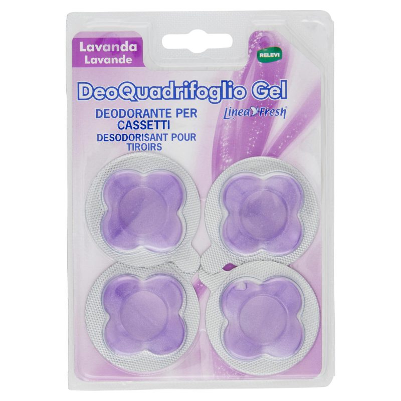 Relevi Linea Fresh DeoQuadrifoglio Gel Lavanda 4 pz