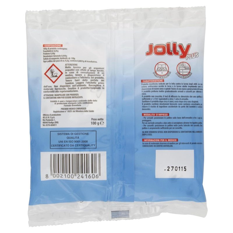 Relevi Jolly plus antitarmico profumato 100 g