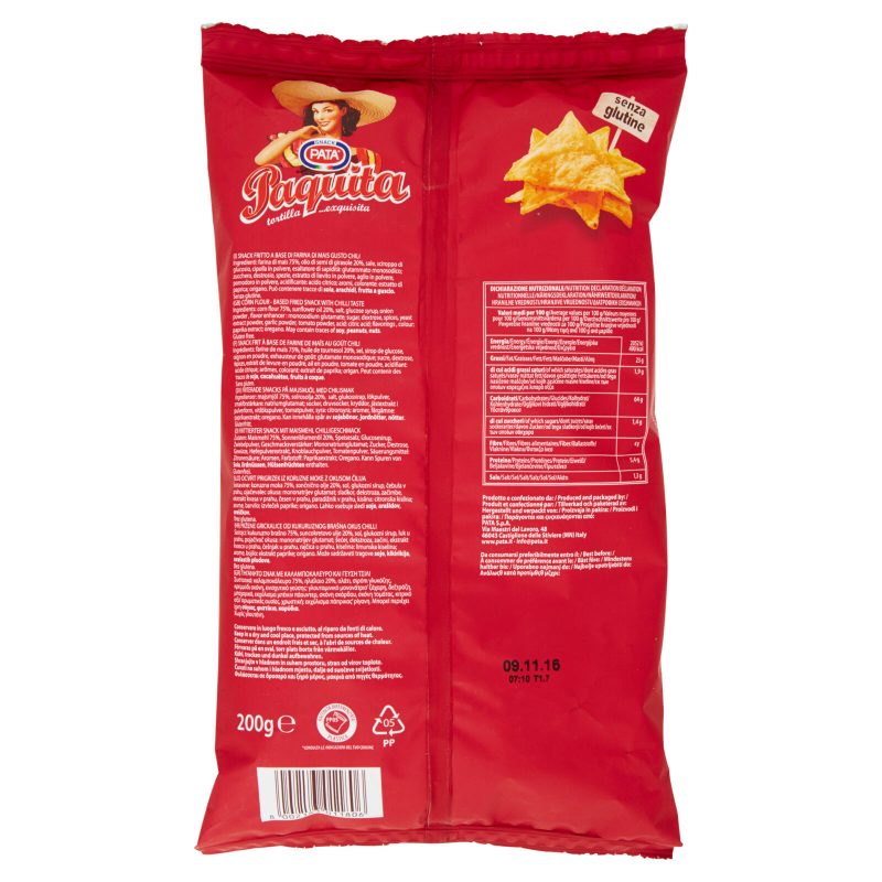 Pata Paquìta Tortilla Gusto Chili 200 g