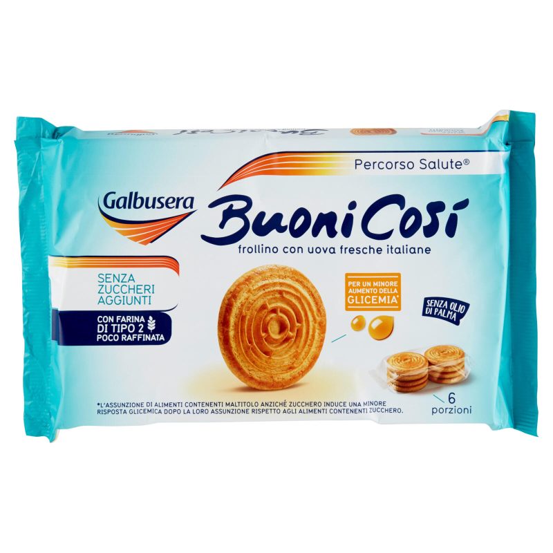 Galbusera BuoniCosì Senza Zuccheri Aggiunti Frollino Classico 6 x 55 g