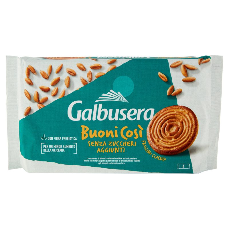 Galbusera BuoniCosì Senza Zuccheri Aggiunti Frollino Classico 6 x 55 g