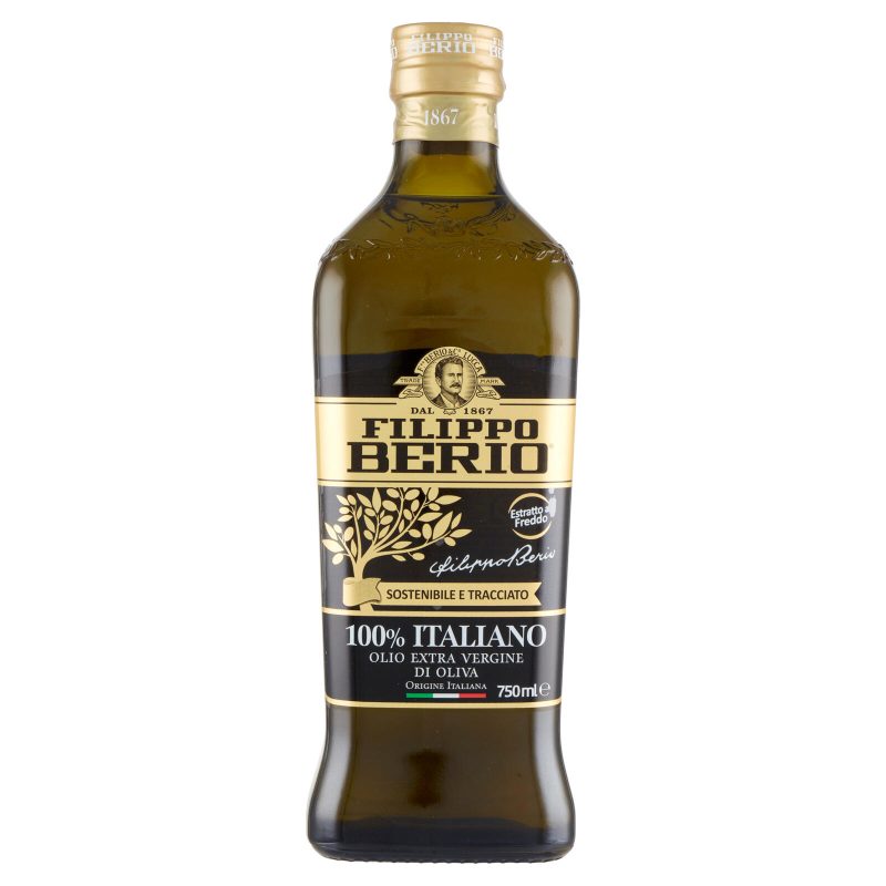 Filippo Berio 100% Italiano Olio Extra Vergine di Oliva 750 ml