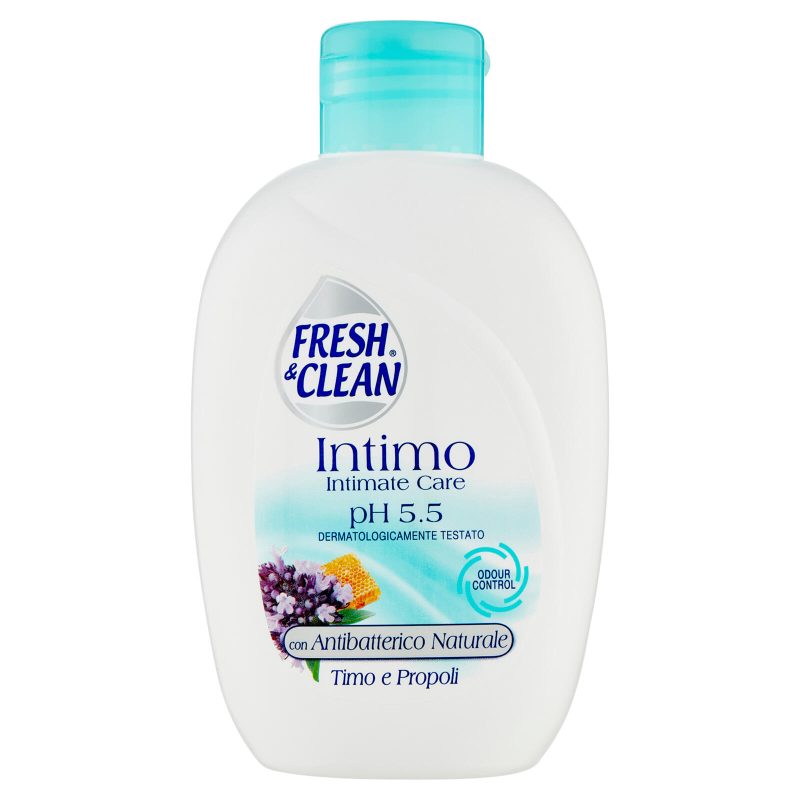 Fresh & Clean Intimo pH 5.5 con Antibatterico Naturale Timo e Propoli 200 ml