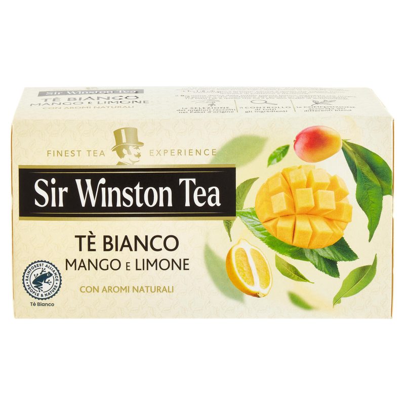 Sir Winston Tea Tè Bianco Mango e Limone 20 x 1,25 g