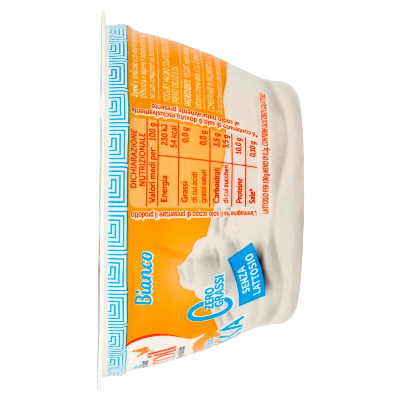 ZYMIL Alta Digeribilità Senza Lattosio Yogurt alla Greca Zero Grassi Bianco 150 g