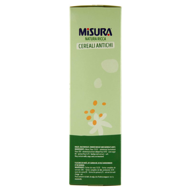 Misura Natura Ricca Cereali Antichi Grano Saraceno Farro e Quinoa 350 g