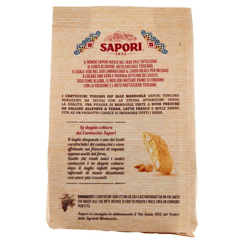 Sapori Cantuccini Toscani alle Mandorle 250 g