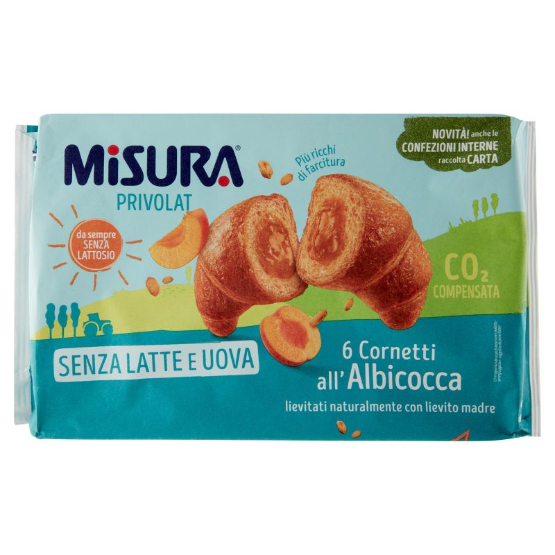 Misura Privolat 6 Cornetti all'Albicocca 298 g