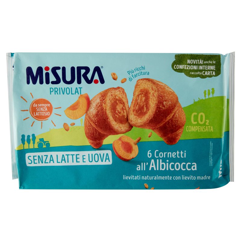 Misura Privolat 6 Cornetti all'Albicocca 298 g