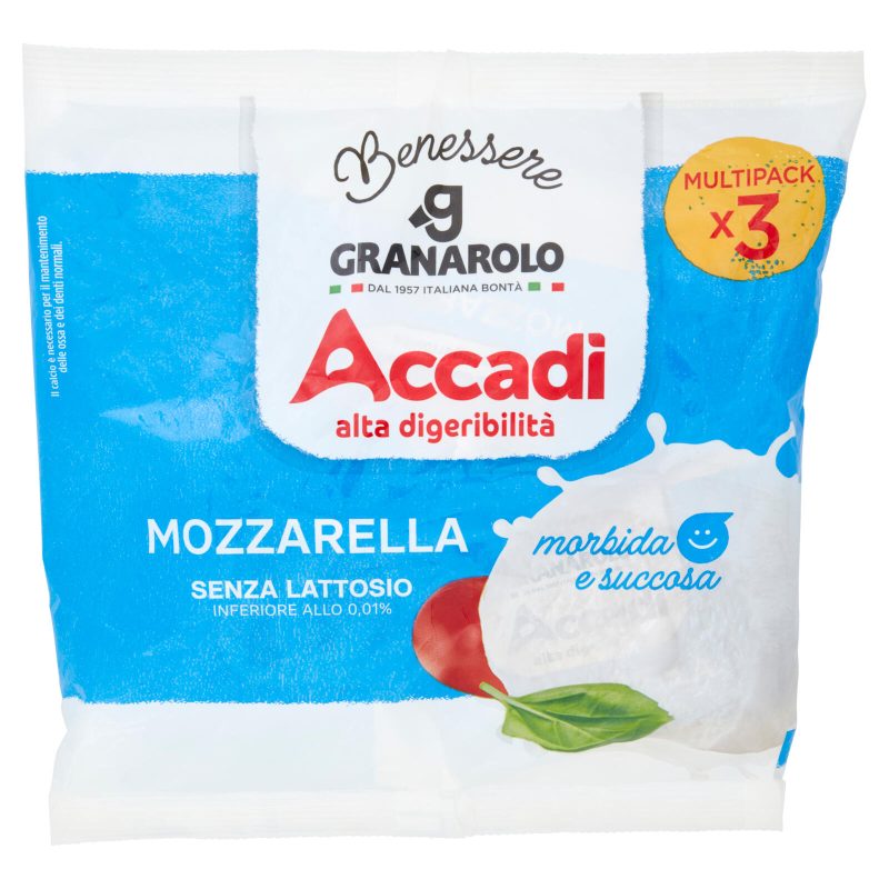 Accadì Benessere Mozzarella Senza Lattosio 3 x 100 g