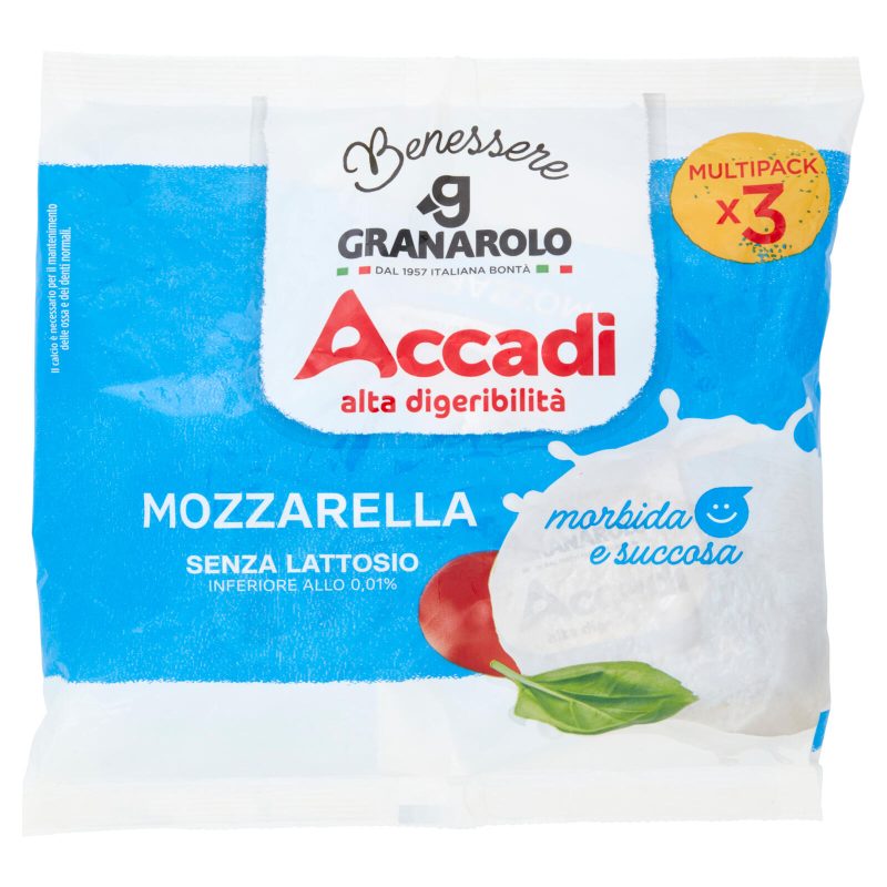 Accadì Benessere Mozzarella Senza Lattosio 3 x 100 g